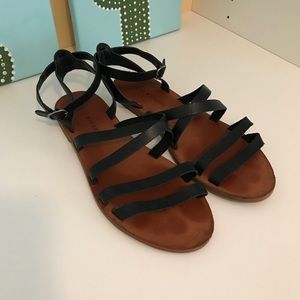 Lucky Brand Addie Strappy Gladiator Sandals Black